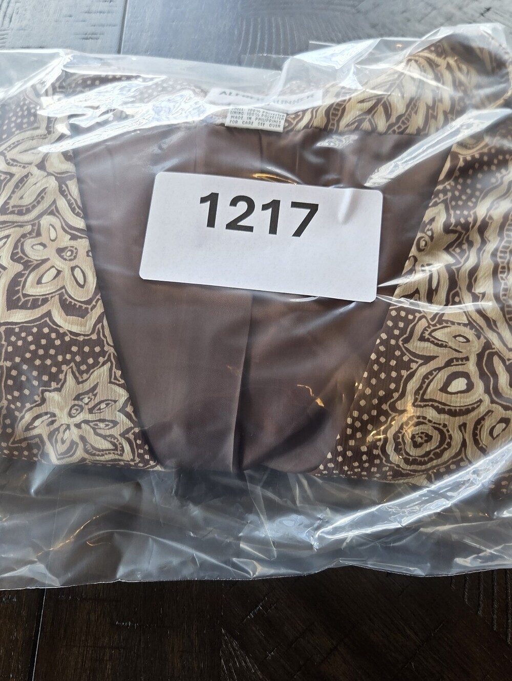 NWT Alfred Dunner Brown Floral Paisley Textured Lightweight Blazer Plus Size 18 - Picture 13 of 13